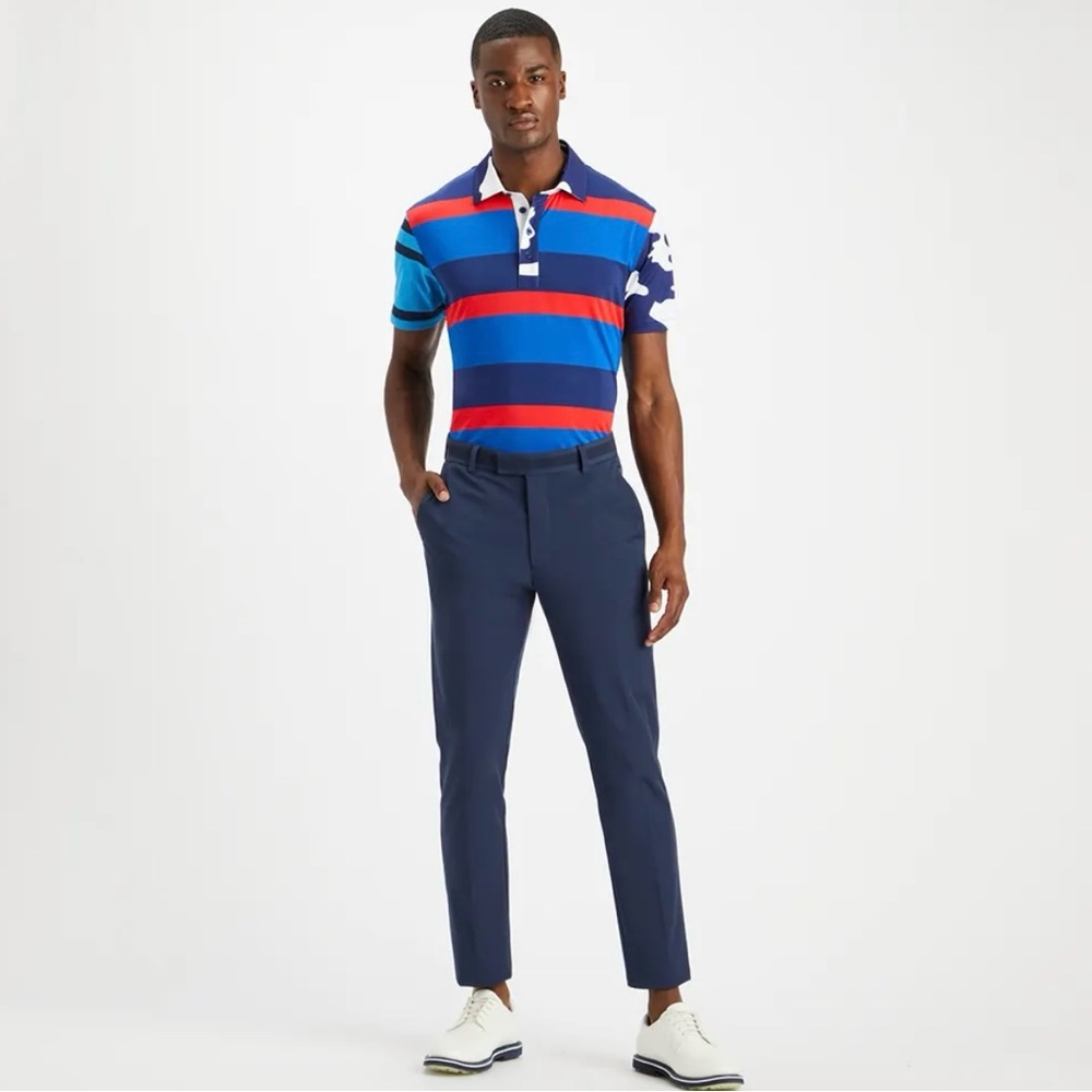 G/Fore Men’s Red,White & Blue Camo And Striped Polo Shirt-Various Sizes NWT🇺🇸 - Picture 8 of 11